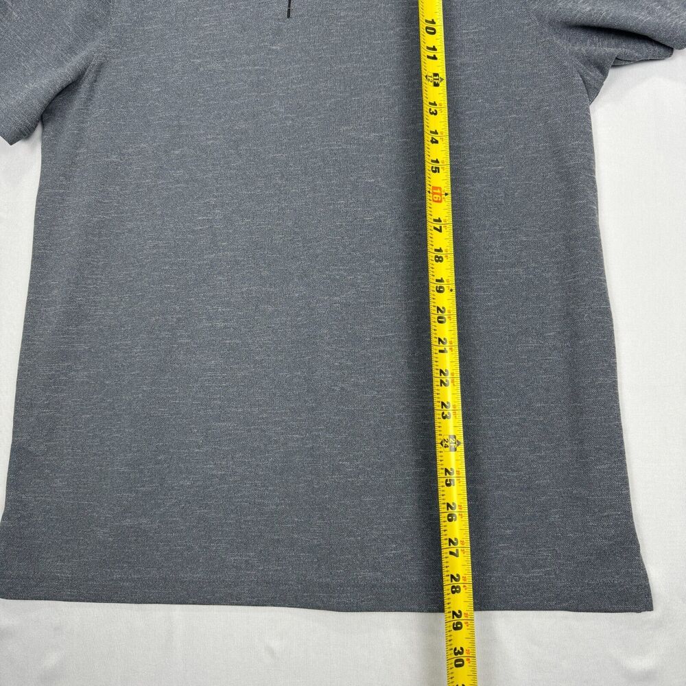 Champion Polo Snap Button Collar Gray Sport Athletic Shirt Mens Size Large - Picture 12 of 12